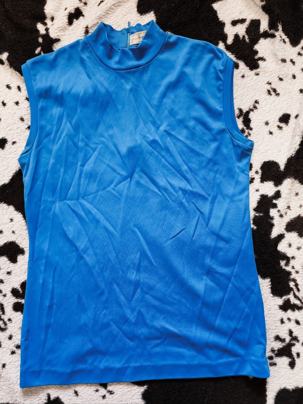 WOMEN'S 50'S/60'S TANK TOP - BLUE